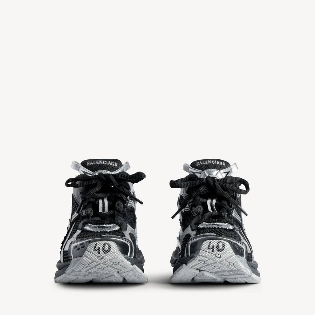 R.M God Patch Black and silver Balenciaga Runners
