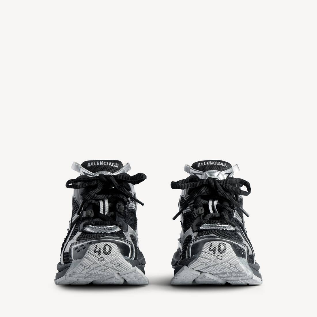 R.M God Patch Black and silver Balenciaga Runners