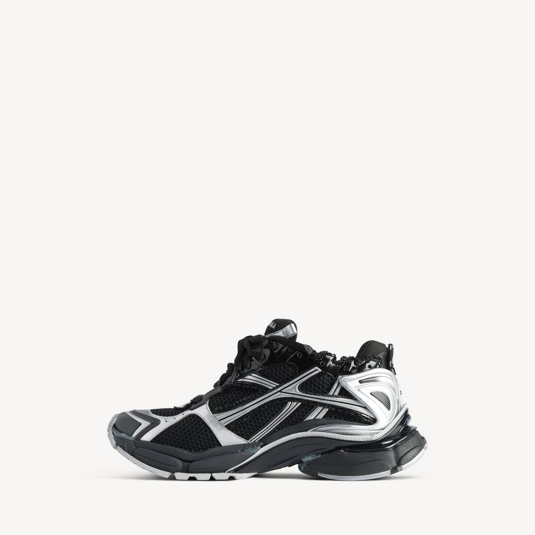 R.M God Patch Black and silver Balenciaga Runners