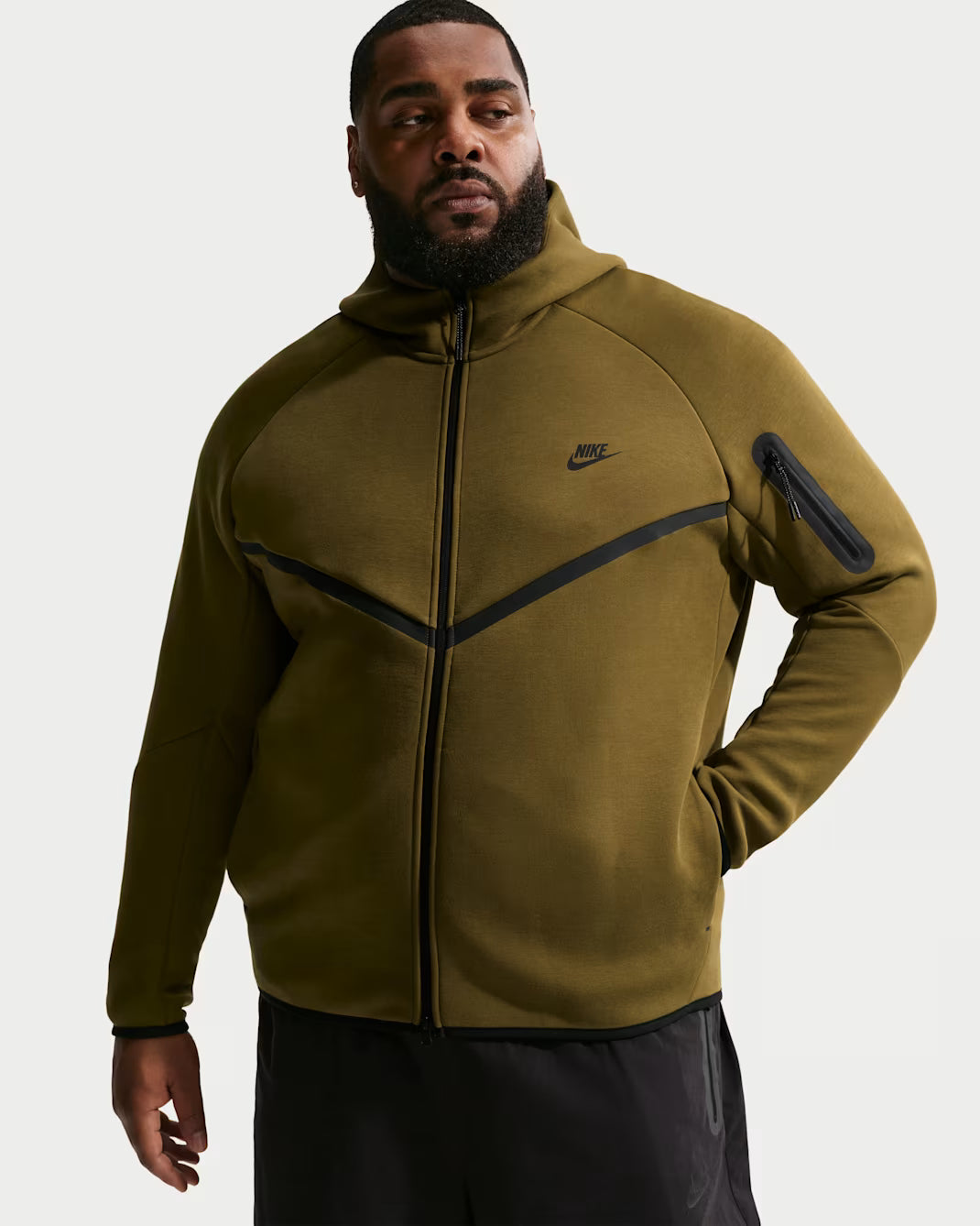 R.M olive flak Nike tech hoodie