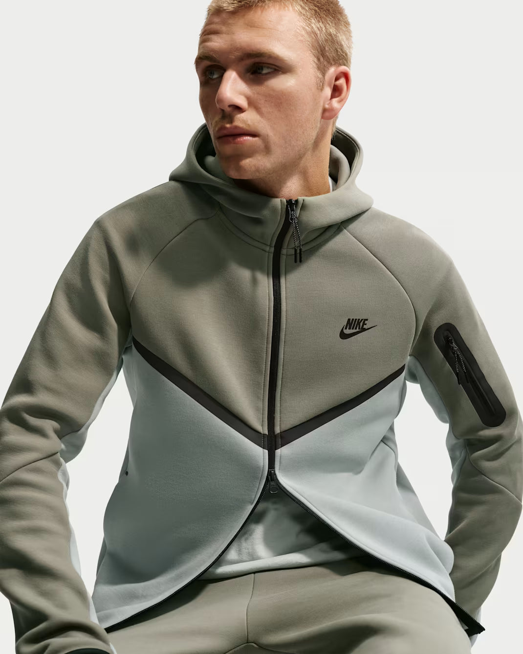 R.M silver sage Nike tech hoodie