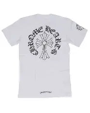 R.M Chrome Heart Neck logo T-Shirt