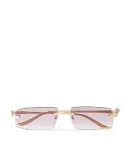 Pink Frameless cartier glasses