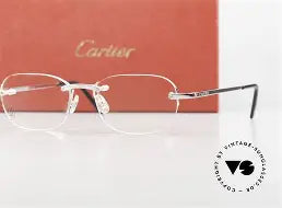 Clear Frameless cartier glasses