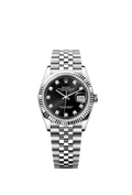black-Silver datejust 36 Rolex