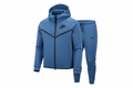 Nike Sportswear Tech Fleece Full Zip Hoodie & Joggers Set grey Blue