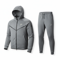 Nike Sportswear Tech Fleece Full Zip Hoodie & Joggers Set grey